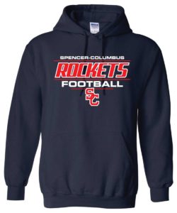 Spencer-Columbus Football Hooded Sweatshirt