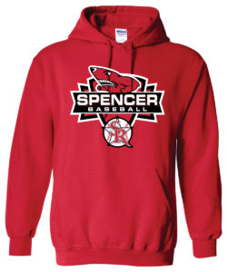 Spencer Rockets Baseball - Cotton Hoody