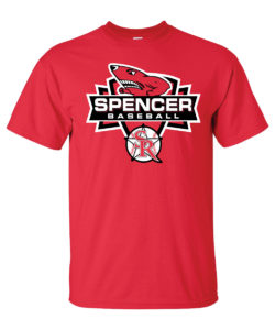 Spencer Rockets Baseball - Cotton T-Shirt