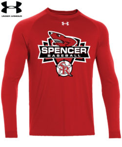 Spencer Rockets Baseball - Long Sleeve Performance T-Shirt