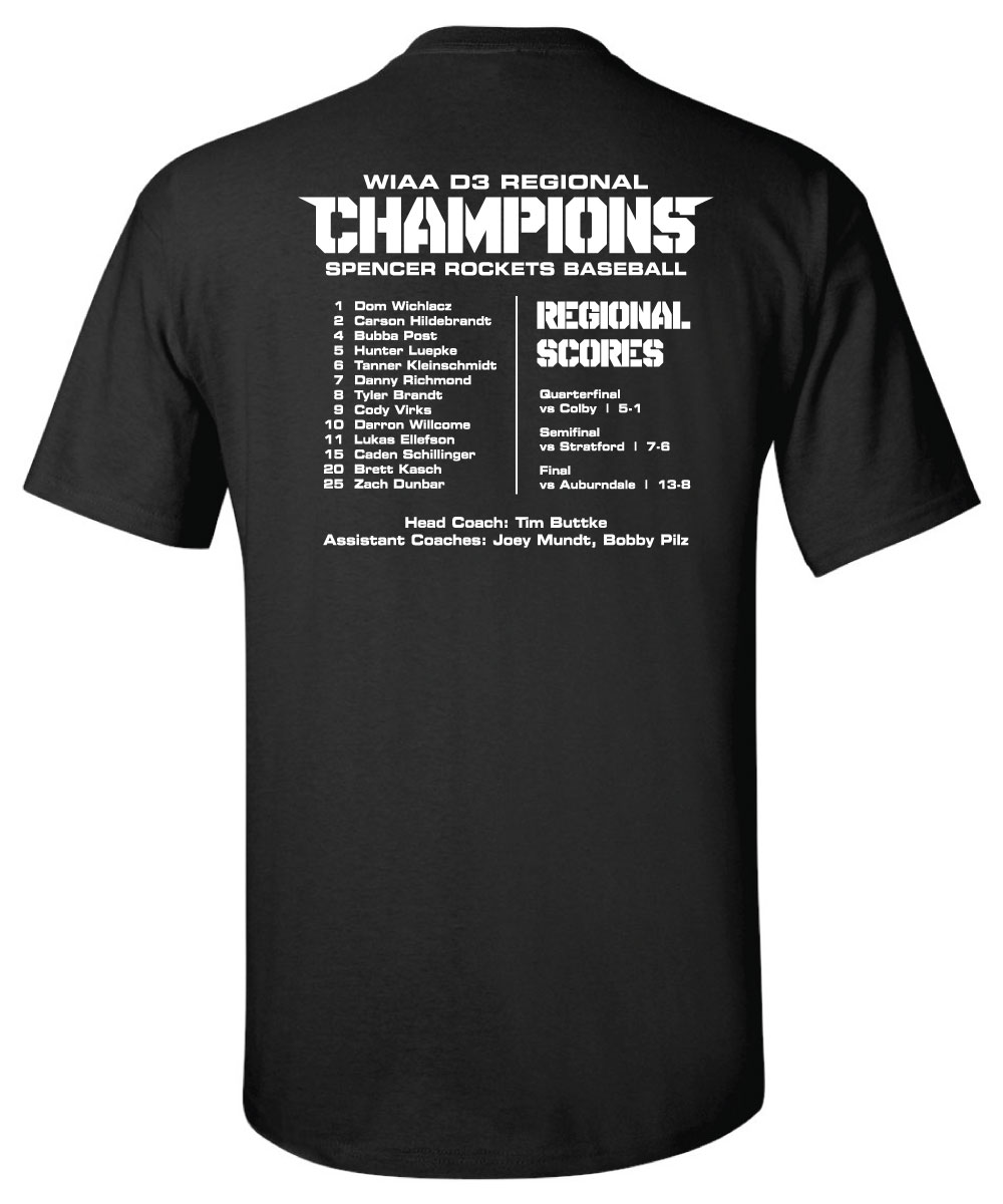 Spencer Rockets Baseball 2017 Regional Champs Spencer Rockets Baseball 2017 Regional Champs