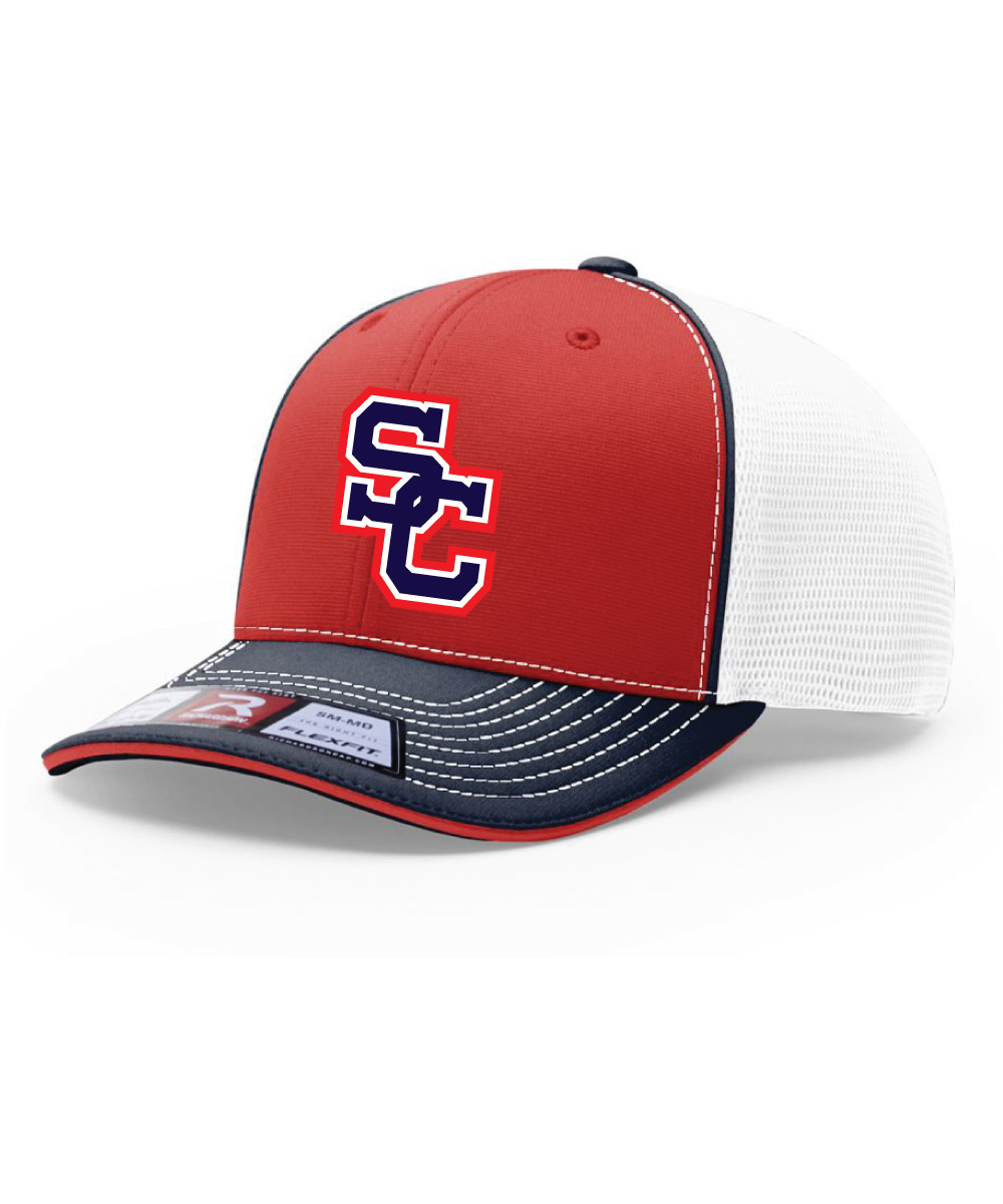 Red/Navy Spencer-Columbus Cap