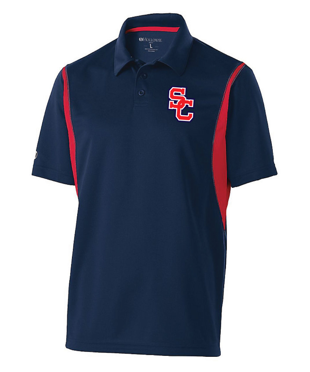 Navy/Red Spencer-Columbus Football Polo